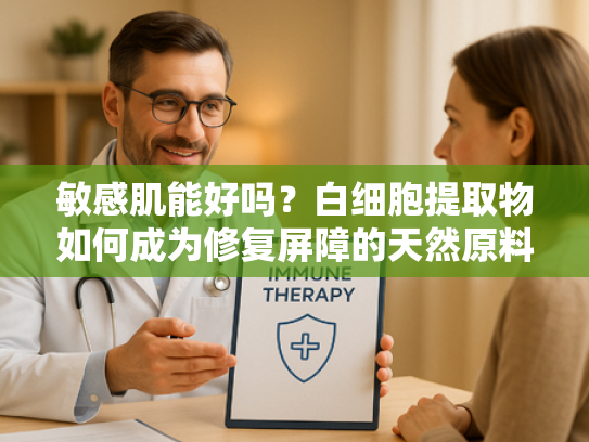 敏感肌能好吗？白细胞提取物如何成为修复屏障的天然原料