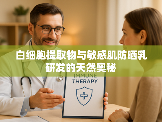 白细胞提取物与敏感肌防晒乳研发的天然奥秘