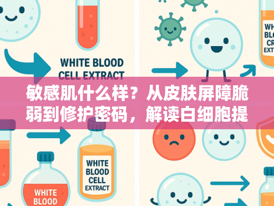 敏感肌什么样？从皮肤屏障脆弱到修护密码，解读白细胞提取物的核心价值