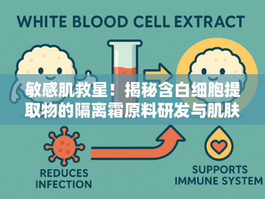 敏感肌救星！揭秘含白细胞提取物的隔离霜原料研发与肌肤呵护原理