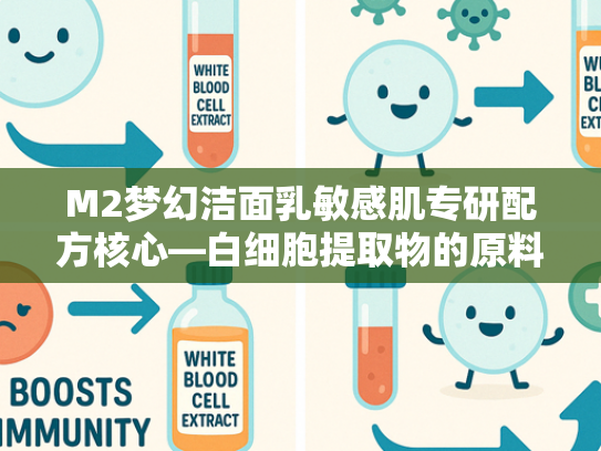 M2梦幻洁面乳敏感肌专研配方核心—白细胞提取物的原料解析与应用前景