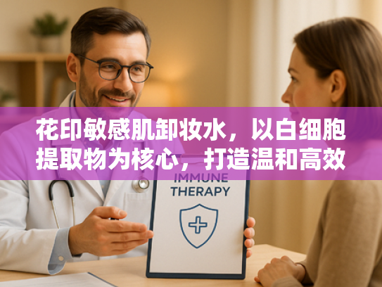 花印敏感肌卸妆水，以白细胞提取物为核心，打造温和高效的清洁体验