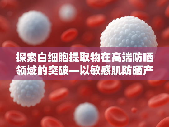 探索白细胞提取物在高端防晒领域的突破—以敏感肌防晒产品为例