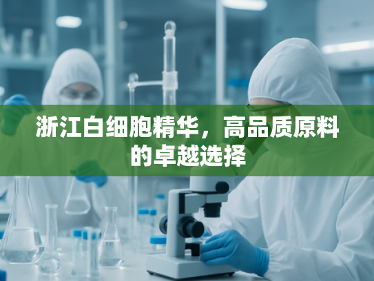 浙江白细胞精华，高品质原料的卓越选择