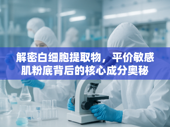 解密白细胞提取物，平价敏感肌粉底背后的核心成分奥秘