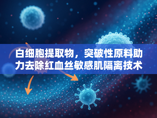 白细胞提取物，突破性原料助力去除红血丝敏感肌隔离技术升级