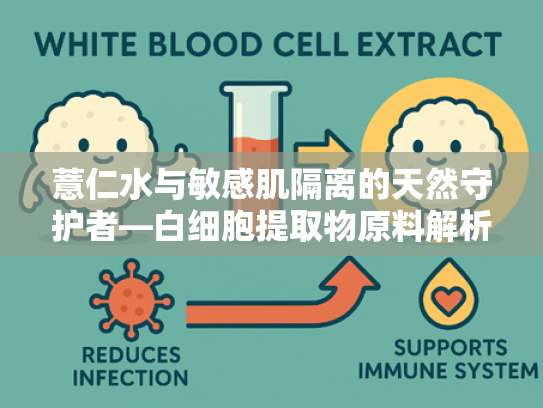 薏仁水与敏感肌隔离的天然守护者—白细胞提取物原料解析与应用