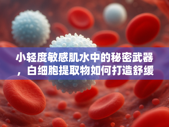 小轻度敏感肌水中的秘密武器，白细胞提取物如何打造舒缓修护新体验