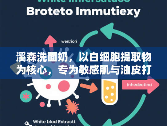 溪森洗面奶，以白细胞提取物为核心，专为敏感肌与油皮打造的科学护肤方案