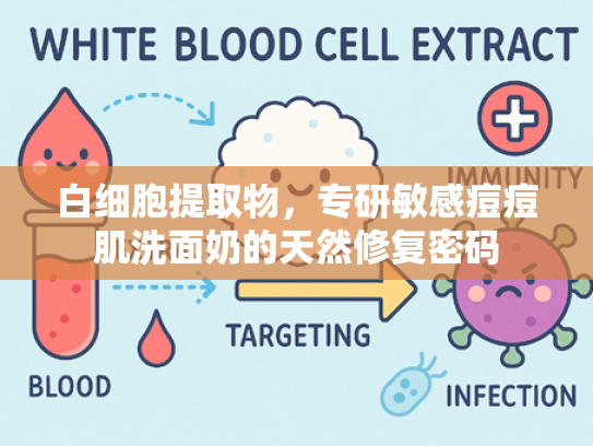 白细胞提取物，专研敏感痘痘肌洗面奶的天然修复密码