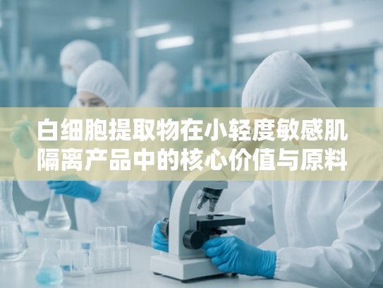 白细胞提取物在小轻度敏感肌隔离产品中的核心价值与原料优势解析