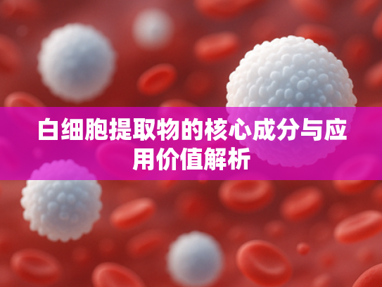 白细胞提取物的核心成分与应用价值解析