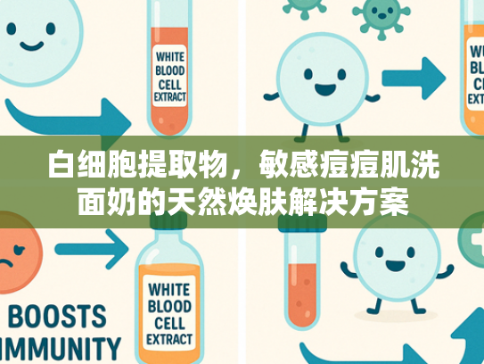 白细胞提取物，敏感痘痘肌洗面奶的天然焕肤解决方案