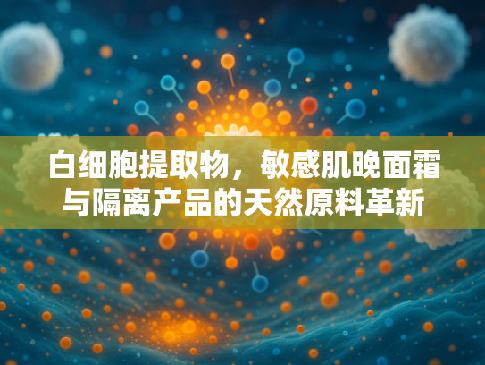 白细胞提取物，敏感肌晚面霜与隔离产品的天然原料革新