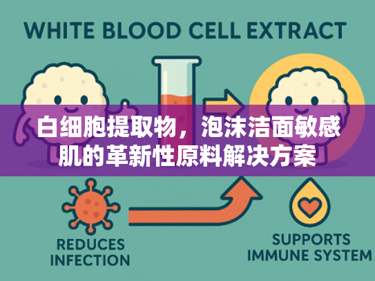白细胞提取物，泡沫洁面敏感肌的革新性原料解决方案
