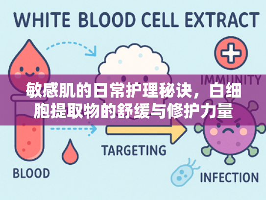 敏感肌的日常护理秘诀，白细胞提取物的舒缓与修护力量
