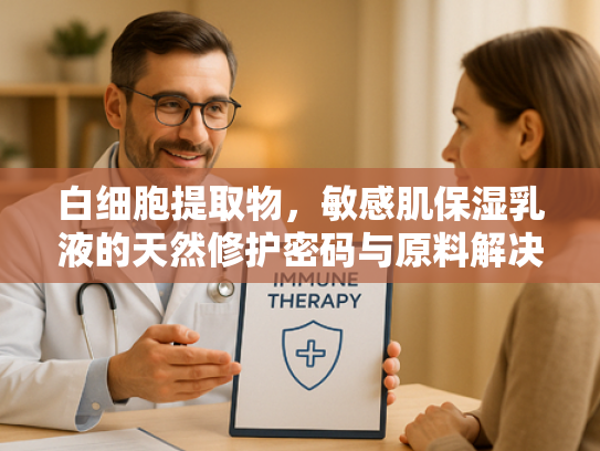 白细胞提取物，敏感肌保湿乳液的天然修护密码与原料解决方案