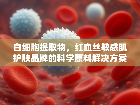 白细胞提取物，红血丝敏感肌护肤品牌的科学原料解决方案