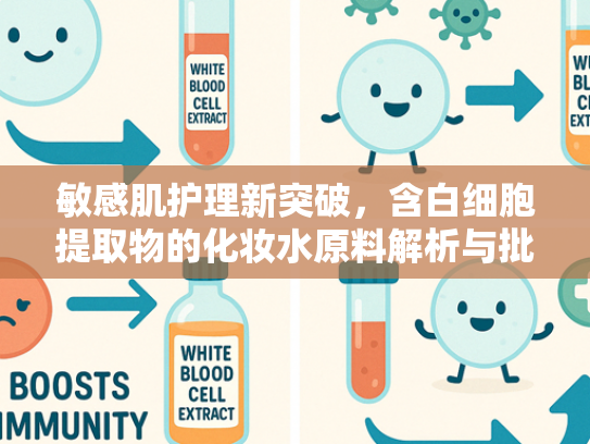 敏感肌护理新突破，含白细胞提取物的化妆水原料解析与批发优势