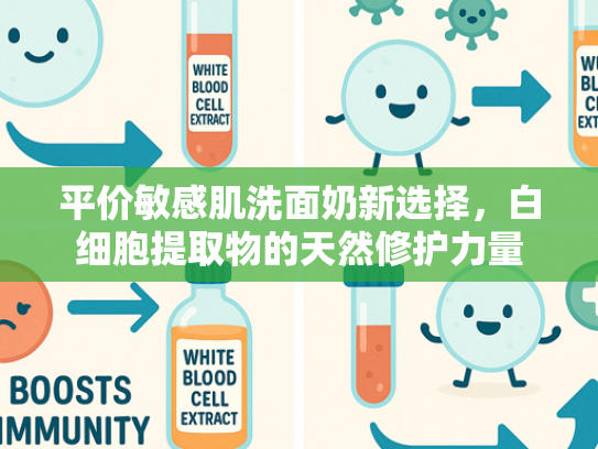平价敏感肌洗面奶新选择，白细胞提取物的天然修护力量