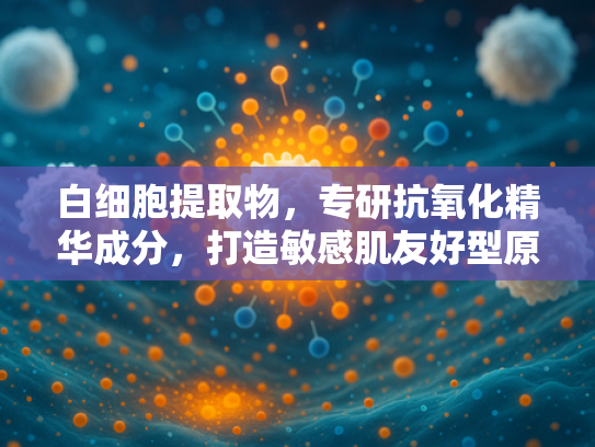 白细胞提取物，专研抗氧化精华成分，打造敏感肌友好型原料解决方案