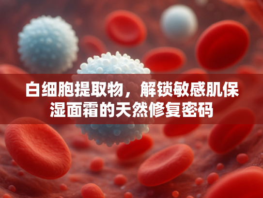 白细胞提取物，解锁敏感肌保湿面霜的天然修复密码