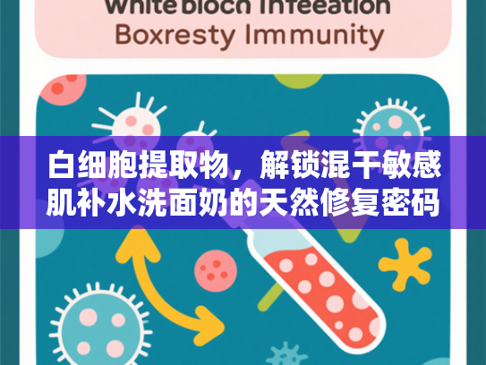白细胞提取物，解锁混干敏感肌补水洗面奶的天然修复密码