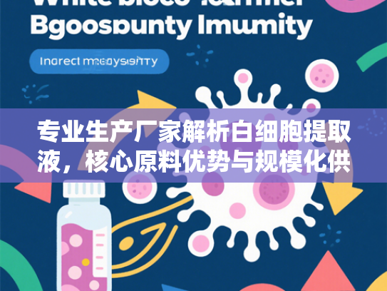 专业生产厂家解析白细胞提取液，核心原料优势与规模化供应价值