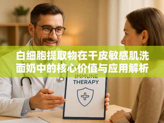 白细胞提取物在干皮敏感肌洗面奶中的核心价值与应用解析
