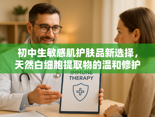 初中生敏感肌护肤品新选择，天然白细胞提取物的温和修护力