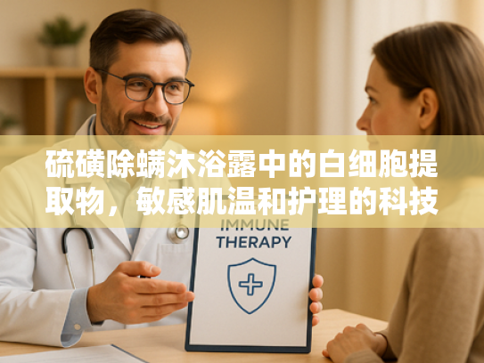 硫磺除螨沐浴露中的白细胞提取物，敏感肌温和护理的科技突破