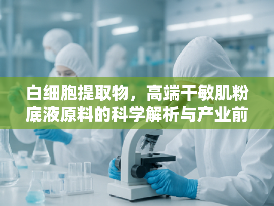 白细胞提取物，高端干敏肌粉底液原料的科学解析与产业前瞻