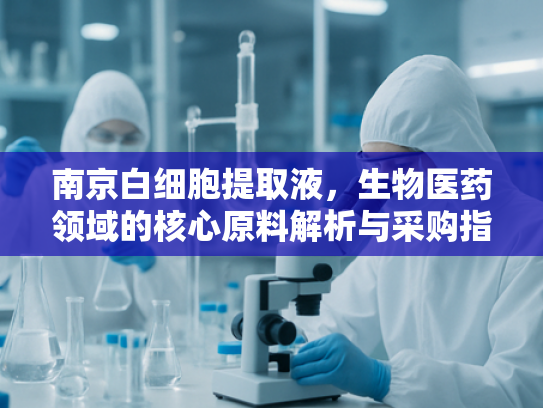 南京白细胞提取液，生物医药领域的核心原料解析与采购指南
