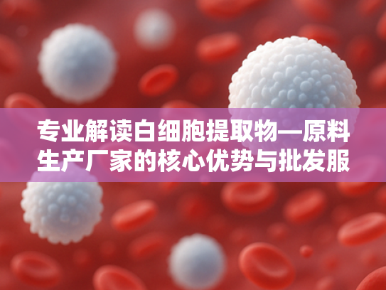 专业解读白细胞提取物—原料生产厂家的核心优势与批发服务指南