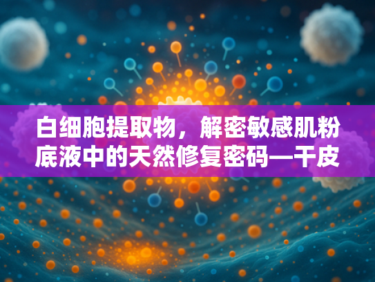 白细胞提取物，解密敏感肌粉底液中的天然修复密码—干皮定制原料解析