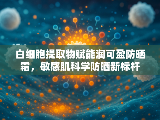 白细胞提取物赋能润可盈防晒霜，敏感肌科学防晒新标杆