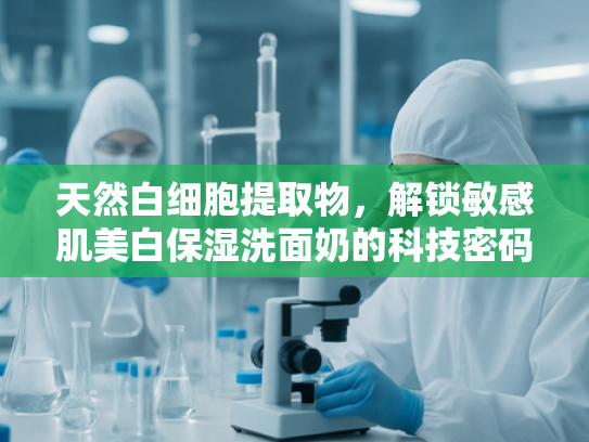 天然白细胞提取物，解锁敏感肌美白保湿洗面奶的科技密码
