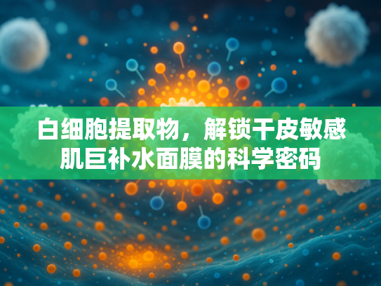 白细胞提取物，解锁干皮敏感肌巨补水面膜的科学密码