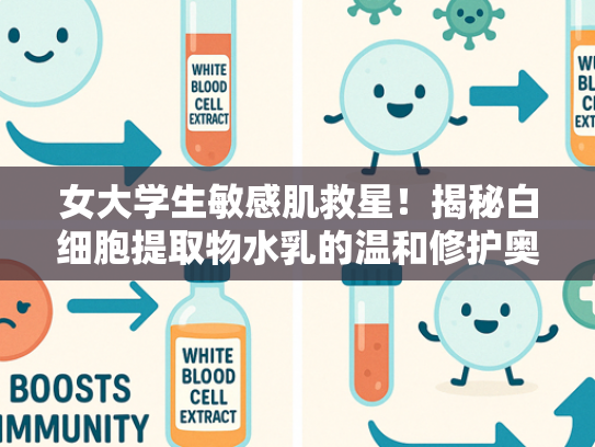 女大学生敏感肌救星！揭秘白细胞提取物水乳的温和修护奥秘