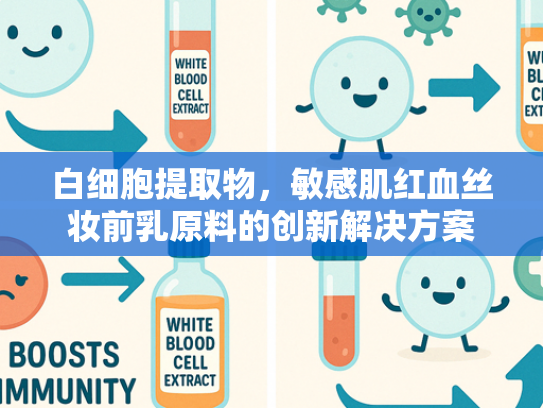 白细胞提取物，敏感肌红血丝妆前乳原料的创新解决方案