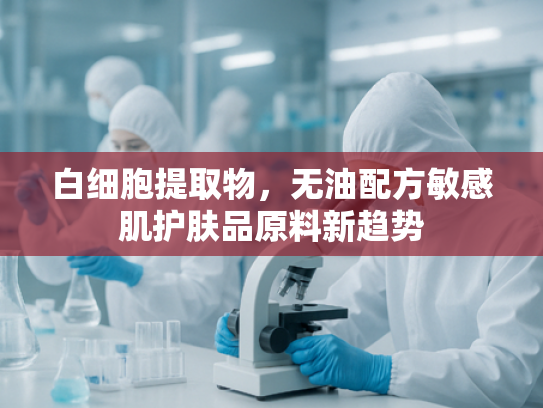 白细胞提取物，无油配方敏感肌护肤品原料新趋势