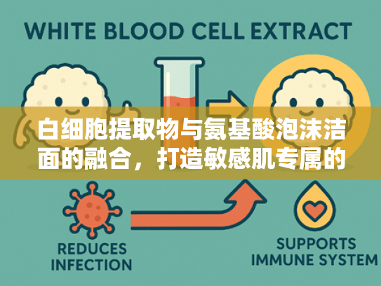 白细胞提取物与氨基酸泡沫洁面的融合，打造敏感肌专属的温和洁净方案