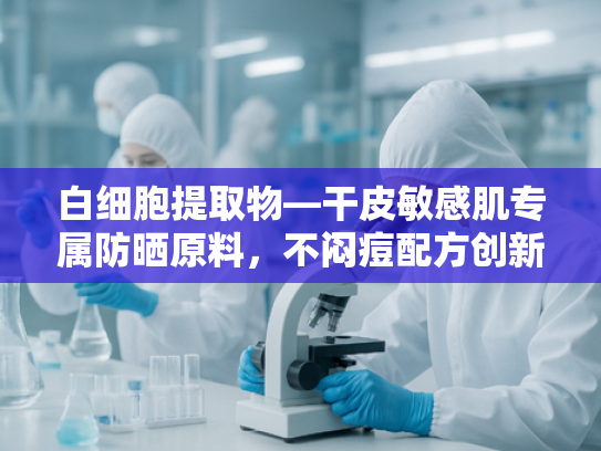 白细胞提取物—干皮敏感肌专属防晒原料，不闷痘配方创新之选