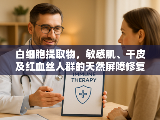 白细胞提取物，敏感肌、干皮及红血丝人群的天然屏障修复专家