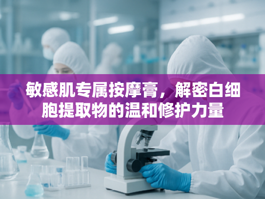敏感肌专属按摩膏，解密白细胞提取物的温和修护力量