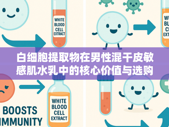白细胞提取物在男性混干皮敏感肌水乳中的核心价值与选购指南