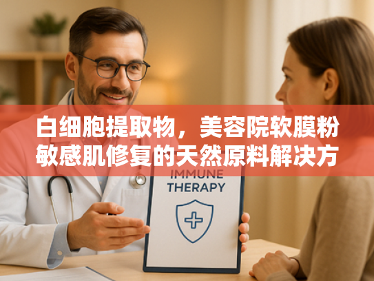 白细胞提取物，美容院软膜粉敏感肌修复的天然原料解决方案