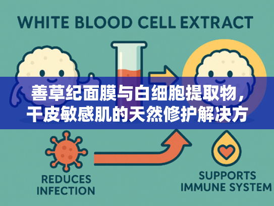 善草纪面膜与白细胞提取物，干皮敏感肌的天然修护解决方案