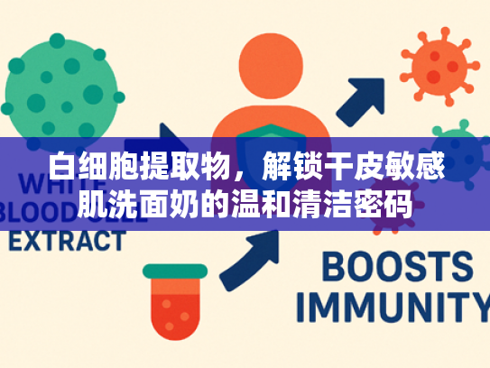 白细胞提取物，解锁干皮敏感肌洗面奶的温和清洁密码