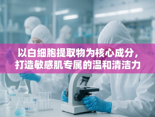 以白细胞提取物为核心成分，打造敏感肌专属的温和清洁力—科学解析洗面奶原料新趋势